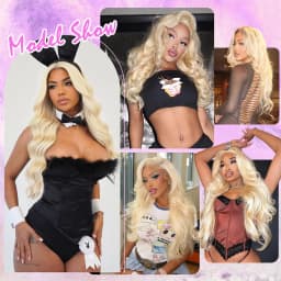 High Quality 613 Platinum Blonde Colored Body Wave Human Hair Extension 30 32 34 36 38 Inch Long 1 3 4 Bundles 100% Unprocessed Raw Hair Vietnamien Double Weft Quick Weave Sew In Glossy Hair Bundles For Black Women Can Be Dyed Wholesale Hair Free Shipping