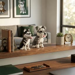 9inch Hight Husky Dog Model Micro Mini Building Blocks Set: A Fun Gift & Educational Recreational Toy for Pet Lovers