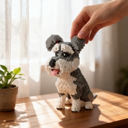 9inch Hight Husky Dog Model Micro Mini Building Blocks Set: A Fun Gift & Educational Recreational Toy for Pet Lovers