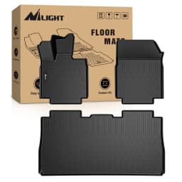 Nilight Floor Mats for Tesla Cybertruck Cyber Truck 2023 2024 2025 2026 All Weather Custom Fit Heavy Duty Floor Liners
