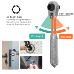 Precision Screwdriver Set with Ratchet Wrench & Magnetic Bit Driver | Wrench Extender, Mini Ratchet Set, For Bicycle, Phone, Computer, Furniture Repair, DIY Projects