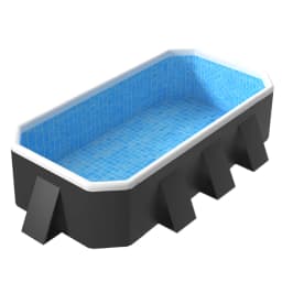 Large Inflatable Pools, Available in 2.6m, 3m Size, Perfect for Outdoor Swimming and Family Fun for Family Kids Adults Pets Water Play Thickened Wear-Resistant Outdoor Party Non-Inflatable Water Games for Kids, Adults, Dogs-Outdoor Backyard Use