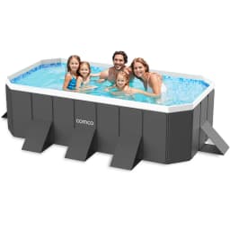 Large Inflatable Pools, Available in 2.6m, 3m Size, Perfect for Outdoor Swimming and Family Fun for Family Kids Adults Pets Water Play Thickened Wear-Resistant Outdoor Party Non-Inflatable Water Games for Kids, Adults, Dogs-Outdoor Backyard Use