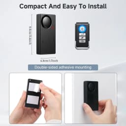 150dB Car Alarm System, Anti-Theft Vibration Alarm Wireless Remote Anti Theft Device for Car, Truck, RV, E-Bike, Motorcycle