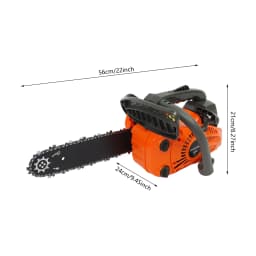 25.4CC Gasoline Chainsaw Top Handle Chainsaw 2-Stroke Engine Chainsaw Woodworking Tool for Professional Logging Wood Cutting