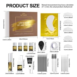 Lash and Brow Lift and Tint Kit Eyelash Perm Salon or Home Use Long Lasting Lakerain Cosmetics Makeup Ues for Salon Home