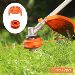20PCS Trimmer Spool Line, Edger Spool Line Fit for Worx Trimmer, Weed Eater String, Replacement Spool Line with 2 Caps