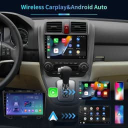9''Car Radio Stereo Android15 GPS Navigation for Honda CRV 2007-2011 with Carplay Android Auto WiFi Bluetooth AHD Camera 2+64GB