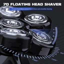 SEJOY Electric Shaver for Men 7D Magnetic Floating Wet/Dry Head Razor Hair Trimmer USB Rechargeable LED Display Beard Trimmers