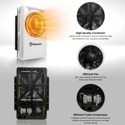 12V Semi Trucks Air Conditioning Cooling System 10000BTU Split Electric Parking Air Conditioner For Bus Van Tractor RV Caravan