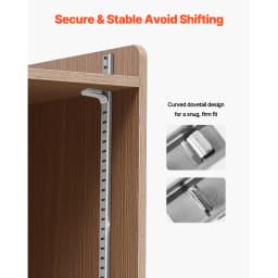 SucceBuy 40PCS Shelf Clips Adjustable Steel Pilaster Shelf Clips Compatible with Wardrobes Cabinets for Metal Wood Glass Shelves