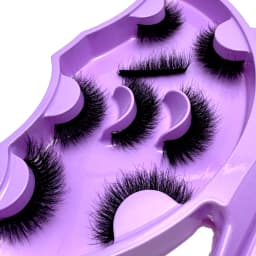 MKYDCG New 8 Pairs of 8-22mm 3D Mink Eyelashes Loose Fake Eyelashes Customized Box Wispy Fluffy Natural Cat Eye Eyelashes