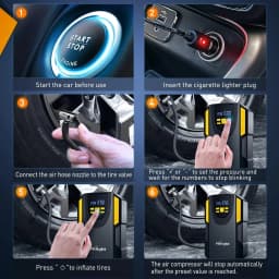 Nilight Tire Inflator Portable Air Compressor, Car Air Pump 150PSI Digital Tire Pressure Gauge Auto Shutoff Tire Pump for Car