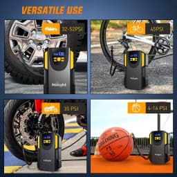 Nilight Tire Inflator Portable Air Compressor, Car Air Pump 150PSI Digital Tire Pressure Gauge Auto Shutoff Tire Pump for Car