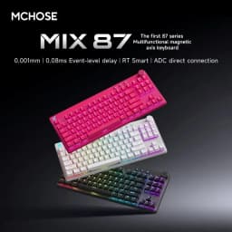 MCHOSE Mix87 Magnetic Switch Gaming Keyboard Hall Effect Ultra-Low Latency 0.005mm Lightning Magnetic Axis Office Wired Keyboard