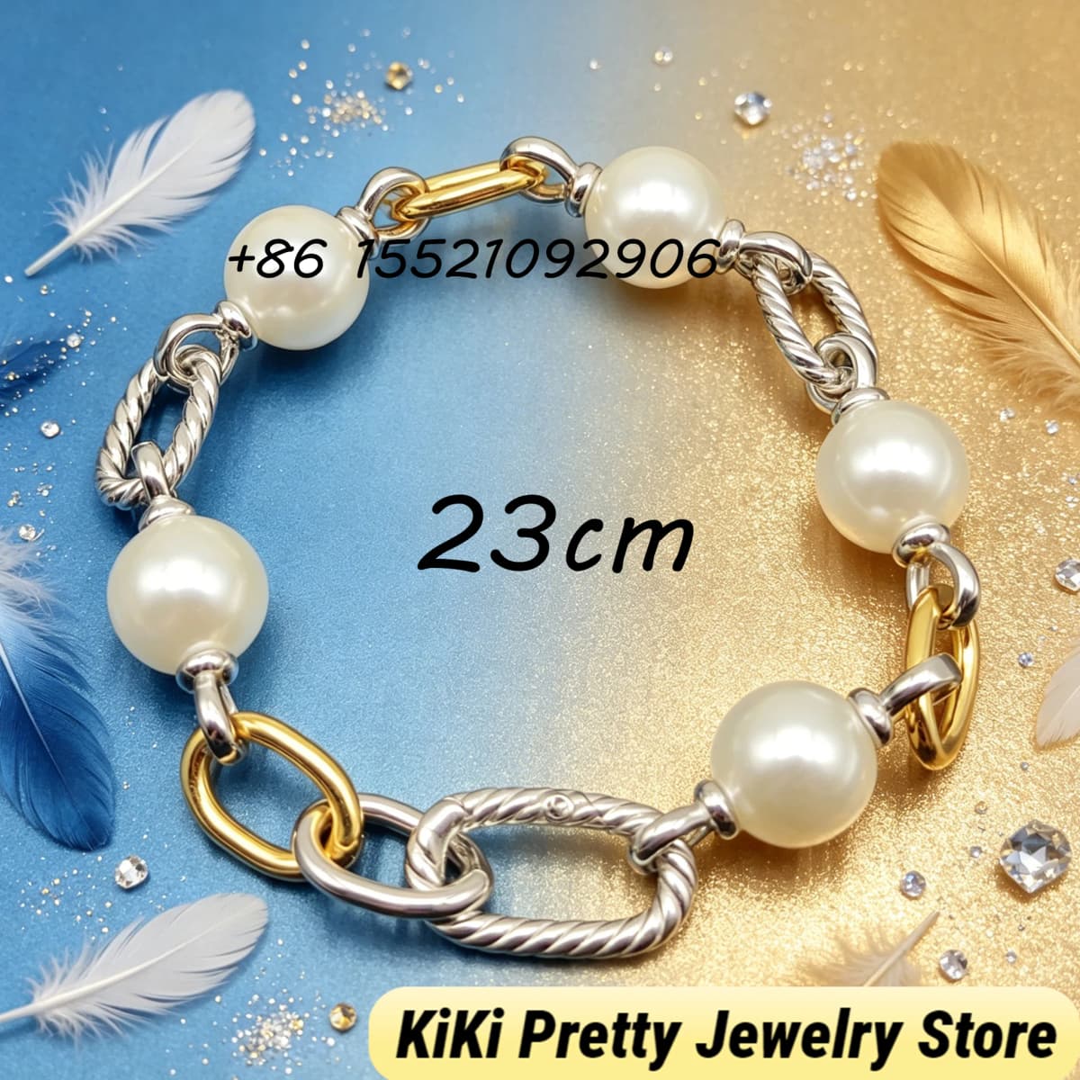 2026 New Dav High-Quality Bracelet Series Fashion Dainty Sparkling Rhinestone Beaded Bracelet Elegant Wrist Jewelry for Women Party Daily Decoration