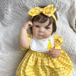 BZDOLL 19 Inch 48 CM Full Vinyl Body Reborn Baby Doll Toy Lifelike Handmade Fashion Birthday Gift Play House Toy Companion Doll