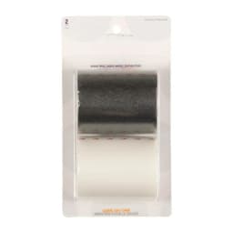 Athletic Hair Wrap - 2 Ct, Black & White, Tear-and-Wear Pre-Wrap Sweatband