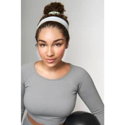 Athletic Hair Wrap - 2 Ct, Black & White, Tear-and-Wear Pre-Wrap Sweatband