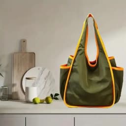 Reusable Large Foldable Shopping Tote Bag-1 Pack, Grocery Bag, Portable Handbag for Travel, Shopping, Daily Use
