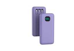 Built-in 3 Cables Power Bank 13800mAh 18W PD Fast Charge Portable Charger LED Display External Battery Pack All in One Travel Power Supply For iPhone 16 15 14 Pro Max Samsung Galaxy S25 S24 Ultra Google Pixel iPad Tablet