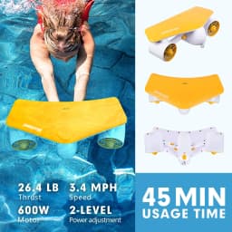 Mankeel Electric Underwater Sea Scooter 50m Waterproof 2 Speed 28lbs Thrust Diving Booster for Snorkeling Pool Adult Water Sport Summer Fun Activities