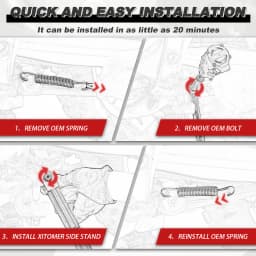 Motorcycle Adjustable Aluminium Foot Side Kick Stand Kickstand DR650 DR 650 1996-2020 2021 2022 2023 2024 2025 For Suzuki