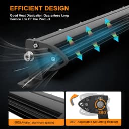 Single Row LED Light Bar 12/20/32 Inch Spot/Flood Combo Beam New IP68 Waterproof 6500K Color Led Work Lights Driving Lamp for Car ATV Truck