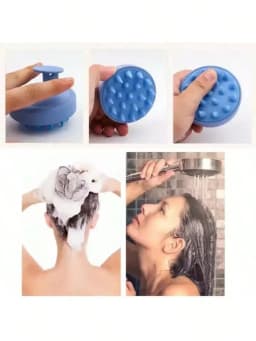 1pc Soft Silicone Scalp Massage Shampoo Brush, For Dry/Wet Hair (Curly/Straight) And All Hair Types, Bath Head Massage Comb. Can Be Used For Blow-Drying, Styling, Shampooing, Hair Care Massage. Portable And Easy To Clean, Simple And Durable - Suitable For