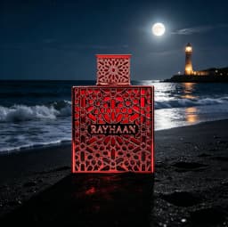 Rayhaan Crimson Eau De Parfum Spray 3.4 Ounce (Unisex), Premium Long-Lasting Fragrance with Rich Fruity, Amber and Woody Notes, Sophisticated Signature Scent for Men and Women, Perfect for Daily Wear, Travel, Parties, Date Nights and Special Occasions.
