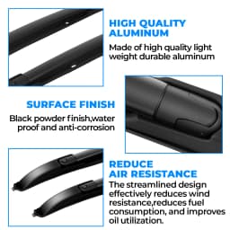For 2005-2023 Toyota Tacoma Double Cab Top Roof Rack Cross Bars Side Rails Set