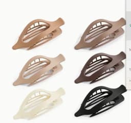 6pcs Large Size Plastic Matte Hair Claw Clips for Women Thick Hair Accessories Fashion Neutral Color Autumn Winter Duckbill Clip