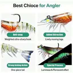 1pc Soft Shrimp Style Soft Plastic Fishing Lures, High Quality Durable Freshwater & Saltwater Swimbaits, Suitable For Bass Fishing