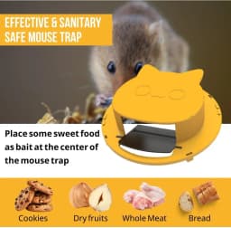1 Pack Mouse Bucket Trap Lid Multi Catch Auto Reset Design Fit For 5 Gallon Bucket Reusable Rodent Capture Cover For Indoor And Outdoor Household Use