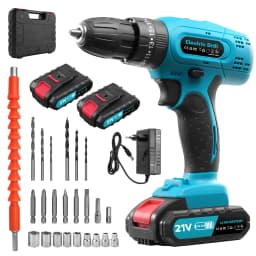 Lithium Battery-Powered Screwdriver, Electric Screwdriver, Electric Hand Drill, Electric Impact Drill, Combo Set, Home DIY Kit