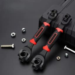 52 in 1 Multi Functional Socket Wrench Set 360 Degree Rotating Dog Bone Design Universal Spline Wrench Heavy Duty Tool for Car Auto Repair Bicycle Motorcycle Maintenance Hand Tools Ideal for Automotive Repair and General Maintenance