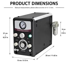 110V HH-G01 Pneumatic Engraving Machine with Two Handpiece 400-8000RPM Hand Engraving & Stone Setting Tools Air Graver Engraver G8 Quick Set-up Jewelry Pneumatic Impact Engraving Machine