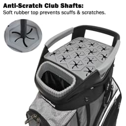 Golf Bag for man with 15 Way Full Length Dividers Top, silent technology