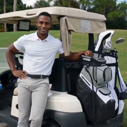 Golf Bag for man with 15 Way Full Length Dividers Top, silent technology