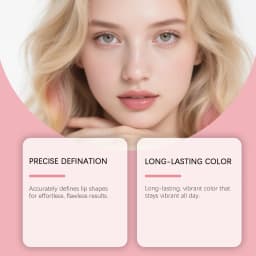 Zephoco 1g Red Brown Lip Liner Pencil Waterproof Long Lasting Smudge Proof Smooth Application For Daily Makeup Natural Finish