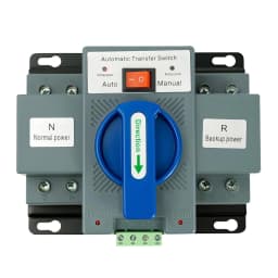 110V Mini Electrical Selector Switches Dual Power Automatic Transfer Switch 2P 63A ATS Dual Power Generator Changeover Switch