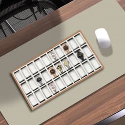 30 Compartments Watch Box, Display Case Organizer, Jewelry Storage Case, for Necklaces, Earrings, Rings