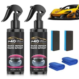 2Pcs P40 Car Scratch Quick Repair Nano Spray Instant Invisible Scratch Remover Quick Paint Restoration Multifunctional Coating