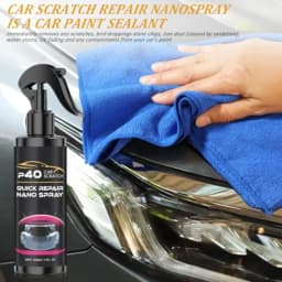 2Pcs P40 Car Scratch Quick Repair Nano Spray Instant Invisible Scratch Remover Quick Paint Restoration Multifunctional Coating