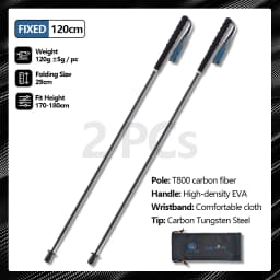 Local+ Carbon City Walking Running Sticks Lightweight T800 Carbon Fiber Collapsible Telescopic Pole Hiking Cane Trekking Poles