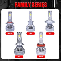 3 Colors APP Control H7 Car Headlight Bulbs 3000K 4300K 6000K Mini Turbo Headlight H8 H11 H9 9005 HB3 9006 HB4 LED Car Lights