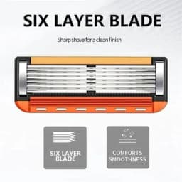 48 Pack Men’s Replacement Razor Blades with Free Razor Handle, Ultra Sharp Stainless Steel Refill Cartridges, Smooth Close Shaving Blades for Face, Head and Full Body Grooming