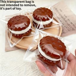 1 sticky cookie soft cute decompression toy | Super soft decompression pinch music, cute child-friendly cookie shape sensory decompression ball, cute design, suitable as a gift to relieve anxiety, suitable for both boys and girls