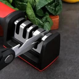 Segment Knife Sharpener Kitchen Multifunctional Manual Sharpening Stone with Non Slip Base Kitchen Utensils Grinding Tools