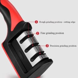Segment Knife Sharpener Kitchen Multifunctional Manual Sharpening Stone with Non Slip Base Kitchen Utensils Grinding Tools